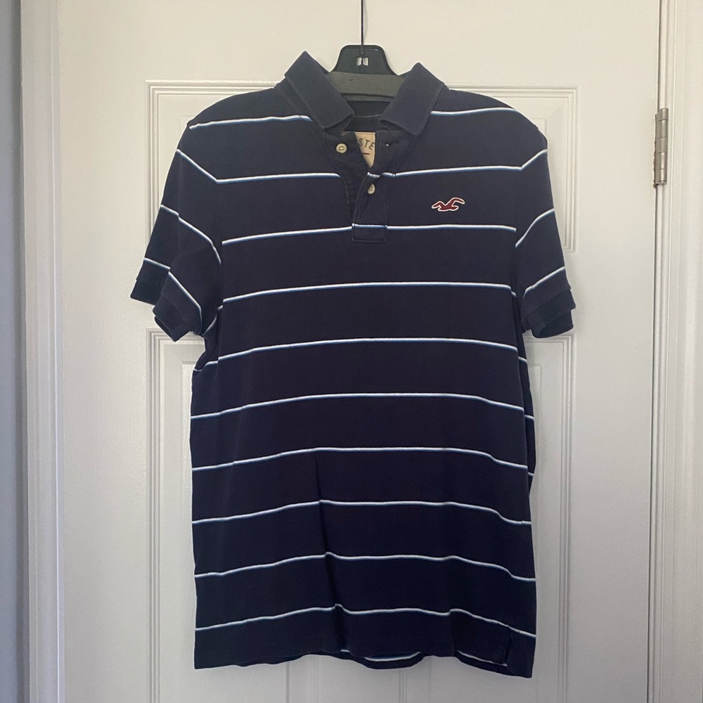 Men’s Hollister Navy Polo Short Sleeve T Shirt